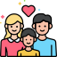 family autism therapy session